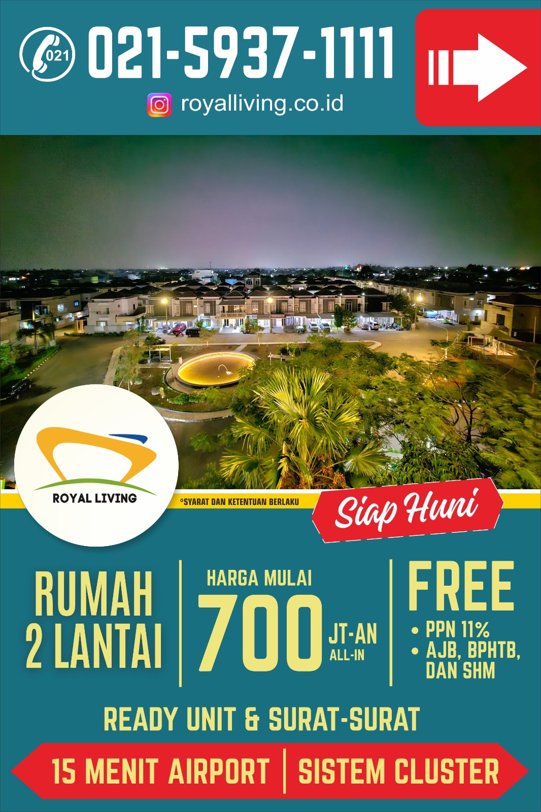 ROYAL LIVING – Hunian Modern 2 Lantai Siap Huni 🏡